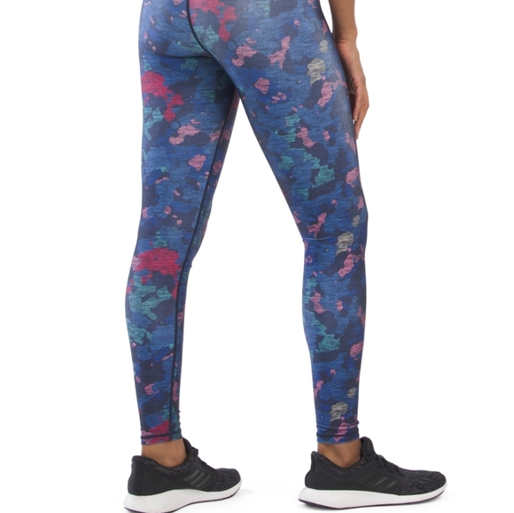 TEREZ Printed High Waisted Ankle Leggings Size XL Blue Mu… - Picture 4 of 4